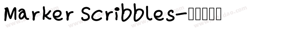 Marker Scribbles字体转换